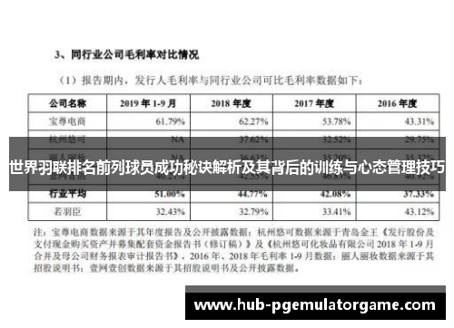 世界羽联排名前列球员成功秘诀解析及其背后的训练与心态管理技巧 世界羽联排名前列球员成功秘诀解析及其背后的训练与心态管理技巧