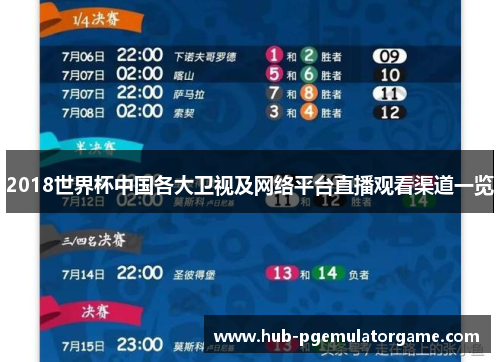 2018世界杯中国各大卫视及网络平台直播观看渠道一览